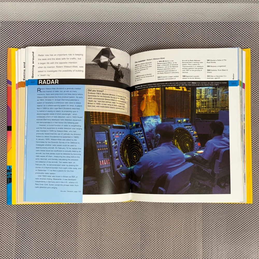 Nat Geo The Book of Inventions Ian Harrison Hardcover Art Fry Post-it Note Book